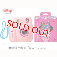 チェキカメラ INS MINI8 MINNIE MOUSE チェキカメラinstaxmini8ミニーマウス FUJIFILM