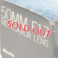 Minolta ミノルタ 50mm F1.7 MD Rokkor Lens 新古品