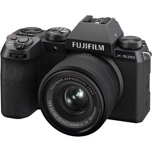 画像1: 【入荷／すぐ発送】FUJIFILM 富士フイルム X-S20 ブラック レンズキット APS-Cサイズ ミラーレスカメラ＋交換レンズ XC15-45mmF3.5-5.6 OIS PZ