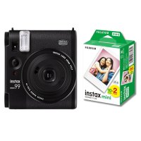 【チェキフィルムセット】FUJIFILM 富士フイルム instax mini 99 ブラック＋instax miniシートフィルム 20枚付き