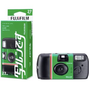 画像1: 【新パッケージ】FUJIFILM フジフイルム  レンズ付きフィルム「写ルンです」 シンプルエース 27枚撮り【お1人様2台まで】