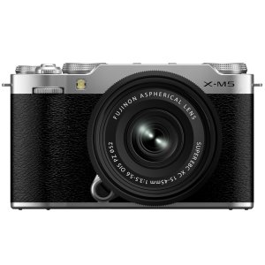 画像1: 【在庫あり/すぐ発送】FUJIFILM 富士フイルム ミラーレス一眼カメラ X-M5 レンズキット(XF15-45) シルバー