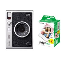 【チェキフィルム2パックセット】FUJIFILM “チェキ” instax mini Evo ハイブリッドインスタントカメラ BLACK ブラック