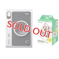 【チェキフィルム2パックセット】FUJIFILM “チェキ” instax mini Evo ハイブリッドインスタントカメラ BLACK ブラック