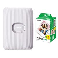 【チェキフィルム20枚セット】FUJIFILM 富士フイルム instax スマホプリンター instax mini Link2 + チェキフィルム（10枚×2パック）