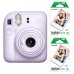 画像1: 【お買い得フィルムセット】FUJIFILM 富士フイルム チェキ instax mini 12 PURPLE ライラックパープル 10枚入り×2 (1)