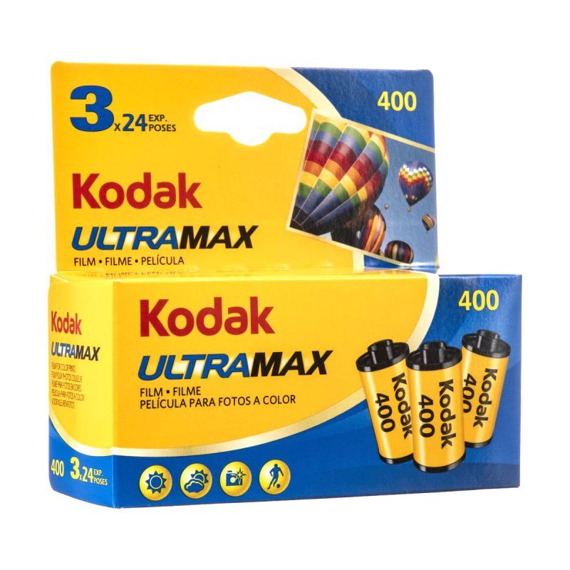 Kodak コダック Ultra Max 400 Color Negative Film ISO 400 24枚撮り3本パック