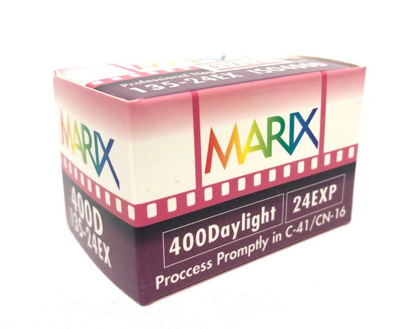 【新商品】MARIXマリックスフィルム 400D 24枚 MARIX Color movie NegaFilm 35mmカラーネガ デイライトフィルム