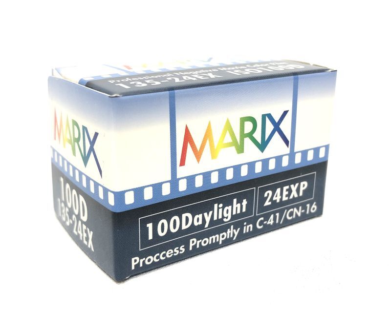 【新商品】MARIXマリックスフィルム 100D 24枚 MARIX Color movie NegaFilm 35mmカラーネガ デイライトフィルム