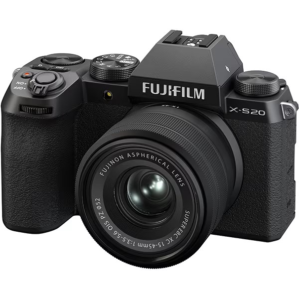 【入荷／すぐ発送】FUJIFILM 富士フイルム X-S20 ブラックノアール レンズキット APS-Cサイズ ミラーレスカメラ＋交換レンズ XC15-45mmF3.5-5.6 OIS PZ