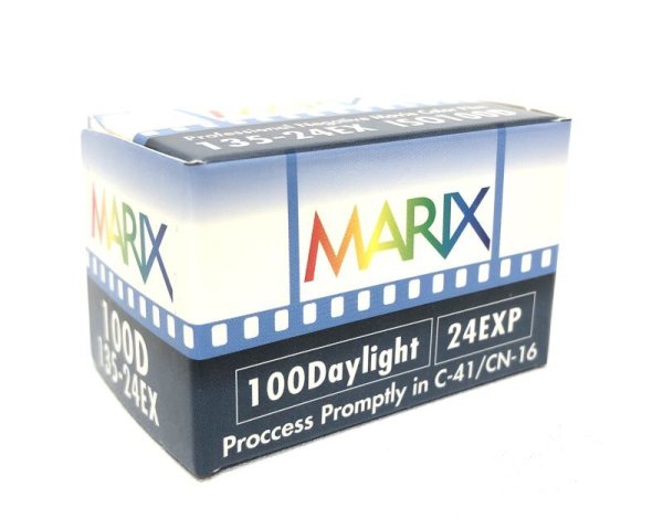 画像1: 【新商品】MARIXマリックスフィルム 100D 24枚 MARIX Color movie NegaFilm 35mmカラーネガ デイライトフィルム (1)